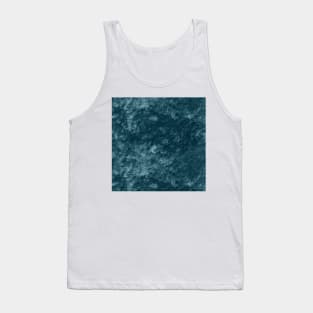 Peacock teal velvet Tank Top